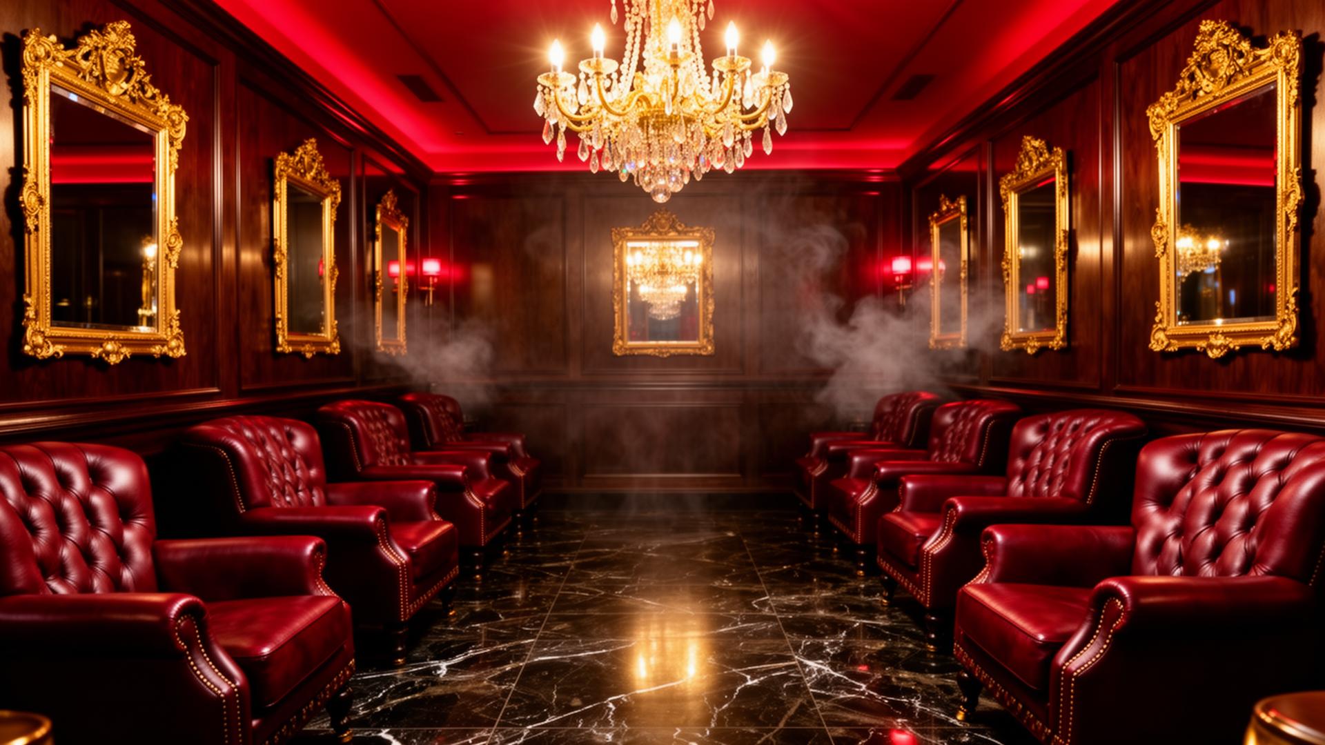 The Astute Gentlemen private cigar lounge interior